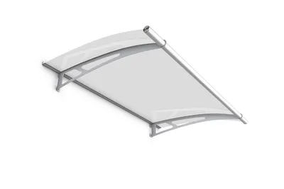 Produktbild von Gutta Pultvordach PT/L Edelstahl 4 mm, klar L(W)150