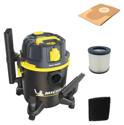 Nass-/Trockensauger 20 l 1200 W mit Blasfunktion und Steckdose