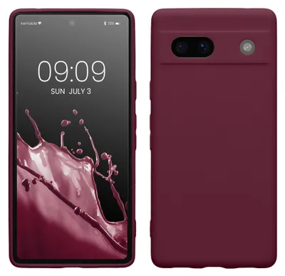 Produktbild von kwmobile Handyhülle für Google Pixel 7a Hülle - weiches Handy Silikon Case - Schutzhülle Cover - Magenta Lila
