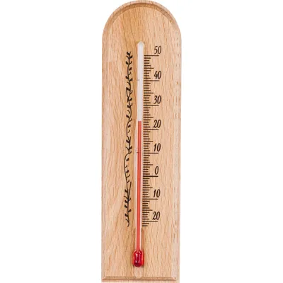 Produktbild von Raumthermometer mit Muster (-20°C bis +50°C) 15 cm