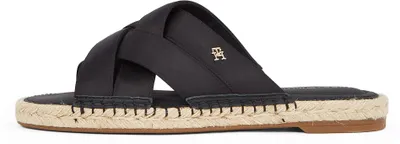 Productafbeelding van Tommy Hilfiger damessandalen, satijnen muilen, zwart (zwart), maat 40