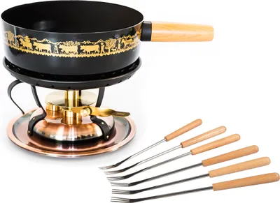 Produktbild von Stöckli Käsefonduegarnitur Alpaufzug Classic, Kupfer