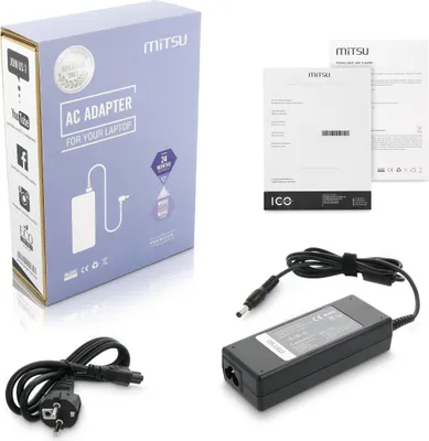 Zdjęcie produktu dla notebook charger mitsu 19v 3.95a (5.5x2.5) - toshiba compaq hp asus 75W