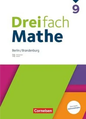 Produktbild von Dreifach Mathe 9. Schuljahr - Berlin und Brandenburg - Schulbuch mit digitalen Hilfen, Erklärfilmen und Wortvertonungen