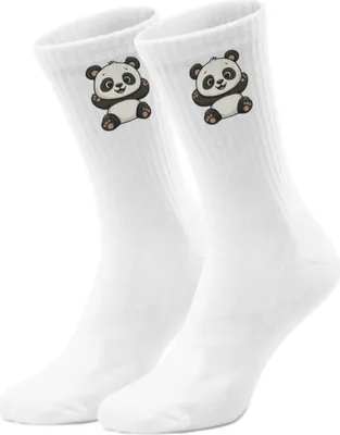 Produktbild von epicsocks Panda Liebe Fröhlicher Panda Socken in 37-41 im Paar