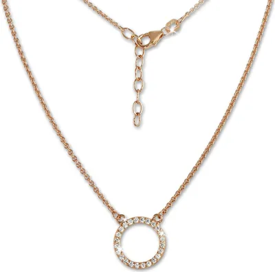 Produktbild von SilberDream Collier 46cm 925 Silber vergoldet Schmuck weiß rosegold SDK28642E