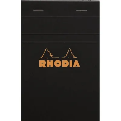 Zdjęcie produktu dla RHODIA Notizblock No. 14, 110 x 170 mm, kariert, schwarz