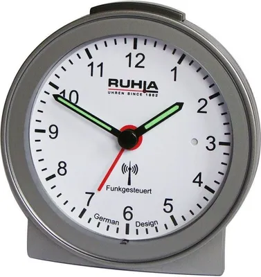 Produktbild von UMR RUHLA Funkwecker 256-2, analog, mit Licht, Crescendo, Batteriebetrieb
