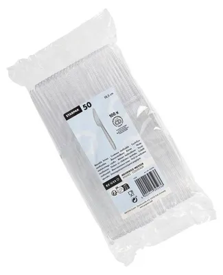 Produktbild von 1000 Mehrweg-Messer 18,5 cm transparent