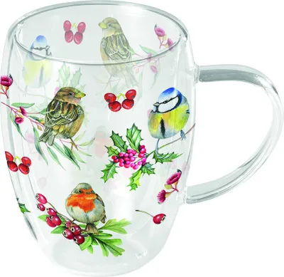 Imagen del producto de Vidrio doble para ventanas – Aves en invierno