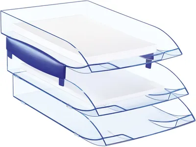 Produktbild von CEP Briefablage Ice, DIN A4, eisblau, 3er pack