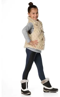 Produktbild von Kinder Thermo-Leggings Kinder Mädchen ; Jeansblau/98