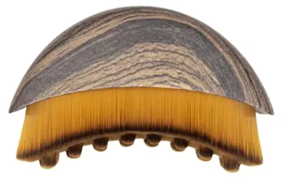 Image de Brosse de drainage lymphatique pour le visage, design sculpté, poils doux, 1 pièce