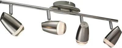 Zdjęcie produktu dla Listwa oświetleniowa LED, ruchoma, chrom, przezroczysta, 4 płomienie, dł. 58 cm