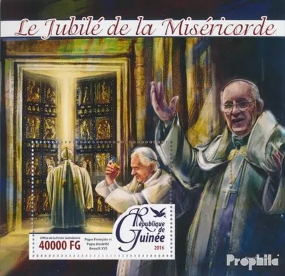 Produktbild von Briefmarken Guinea 2016 Mi Block 2646 (kompl. Ausgabe) postfrisch Päpste