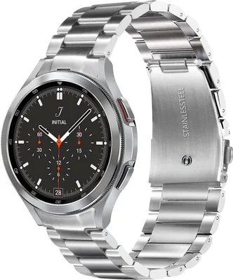 Produktbild von Strap-it Titan-Uhrenarmband – speziell für Samsung Galaxy Watch 7 (40 & 44 mm) / Watch 6 (Classic) / Watch 5 (Pro) / Watch 4 (Classic) / FE – – Silber