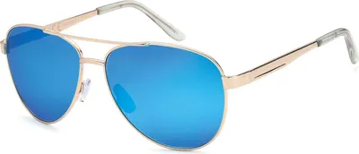 Produktbild von styleBREAKER polarisierte Flieger Sonnenbrille, Pilotenbrille mit Federscharnier, Etui und Putztuch, Uni 09020046