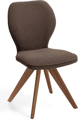 Produktbild von Niehoff Sitzmöbel Colorado Trend-Line Design-Stuhl Wild-Nussbaum/Webstoff - 180° drehbar