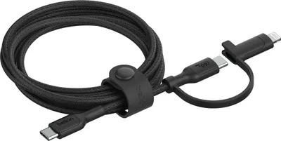 Image de Belkin BoostCharge Pro câble USB 2.0 1,5 m USB C USB C/Lightning blanc