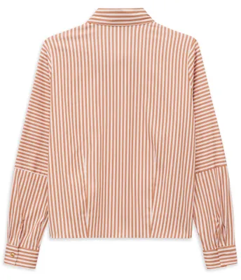 Produktbild von Bugatti Damen Hemdbluse, gestreift, Baumwolle, elastisch, leicht verkürzt