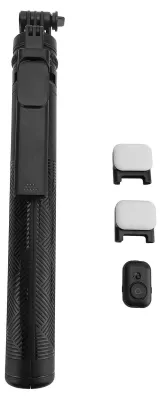 Produktbild von Ausziehbares Selfie-Stick-Stativ mit Licht, höhenverstellbar, flexibel, faltbar, tragbare Telefon-Funkfernbedienung