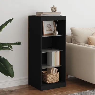 Immagine prodotto di vidaXL Credenza con luci LED nera 41x37x100 cm