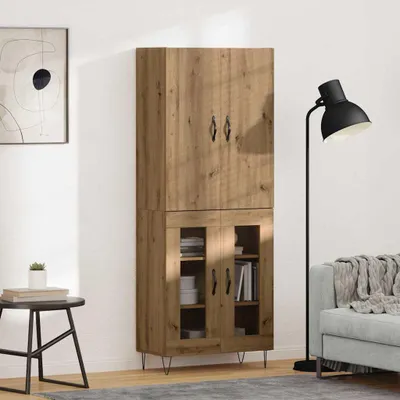 Produktbild von vidaXL Highboard 2 stk. Artisan-Eiche 69,5 x 34 x 180 cm Holzwerkstoff
