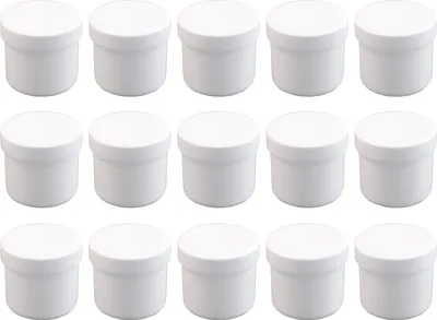Produktbild von 15 Salbendosen, Cremedosen 25ml flach - hergestellt in Deutschland
