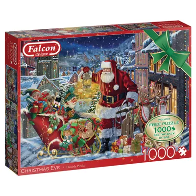Produktbild von Falcon de luxe Falcon - Christmas Eve (2X1000 Teile), 1000 Stück(e), Weihnachten, 12 Jahr(e)