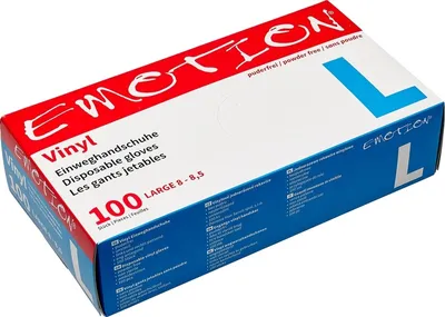 Produktbild von Efalock Emotion Vinyl-Einweghandschuhe puderfrei weiß L