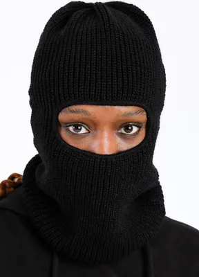 Produktbild von FC St. Pauli - Schriftzug, Balaclava Sturmhaube Sturmmaske schwarz mit Schriftzug