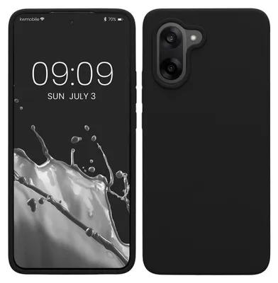 Produktbild von kwmobile Handyhülle für OnePlus Nord CE5 Hülle - Case Silikon - Kabelloses Laden - Schutzhülle Cover in Schwarz