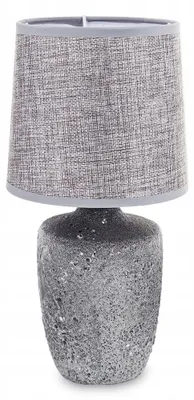 Produktbild von Styldekor Graue Keramik Tischleuchte Modern Nachttischlampe