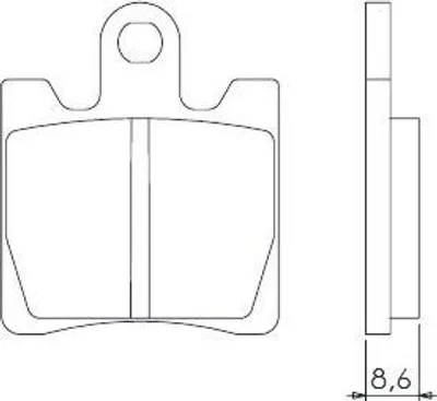 Produktbild von Bremsbeläge Kh283 / Kh423 Gesintert Metallic (Gold) (Ft 4018)