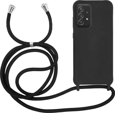 Produktbild von Handykette für Samsung Galaxy A52 4G | 5G | A52s - Handyhülle mit Schnur Cover in Schwarz