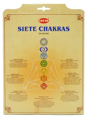 Produktbild von HEM Räucherstäbchen 7 Chakras Geschenkset, 7 x 20 Stück