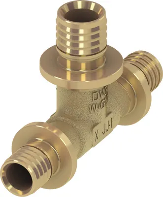 Produktbild von TECEflex T-Stück reduziert Standard Messing 25x16x25 (Nr. 760514)