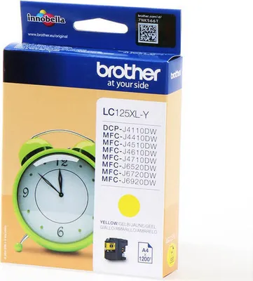 Productafbeelding van Brother LC125XLY printerpatroon, geel