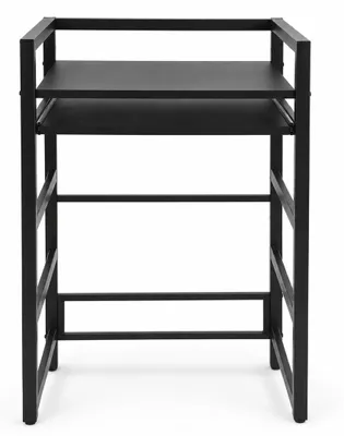 Produktbild von Peviasot Waschmaschinenregal 72x64x115cm mit ausziehbare Ablage Schwarz, Regal über Waschmaschine, Aufbewahrungsorganisator