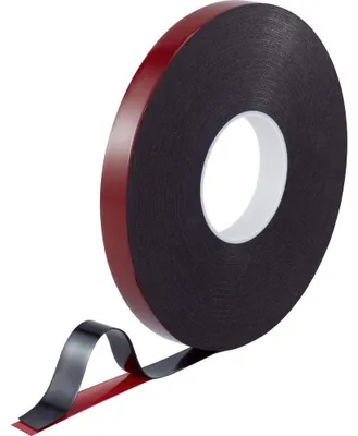 Obrázok produktu pre Omgoods – Oboustranná lepiaca páska, červená/čierna, 30 m x 20 mm