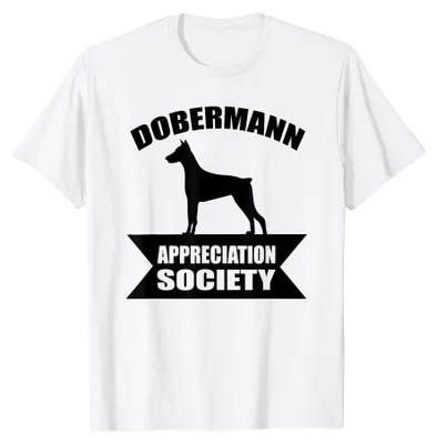 Productafbeelding van T-shirt met afbeelding van een Dobermann