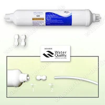 Produktbild von Inline Carbon-Filter GAC, Alternative für DD-7098 Kühlschrankfilter für Side by Side Kühlschränke von Daewoo