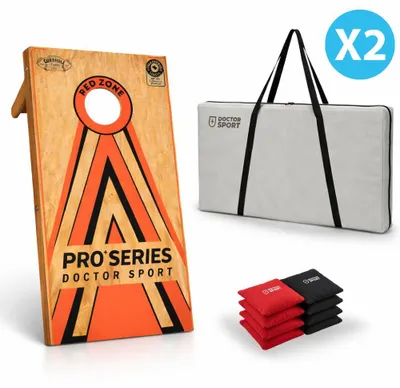 Produktbild von Dr Sport Cornhole Pro+ - Double Board 120x60 cm - 100% Holz - ca. 14 kg