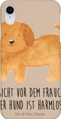 Produktbild von Mr. & Mrs. Panda Iphone XR Handyhülle Hund Flauschig - Hundeglück - Geschenk, Sprüche, Premium Kunststoff, Handy Case, Hundeliebe, Hunde, Niedlich, Witzig