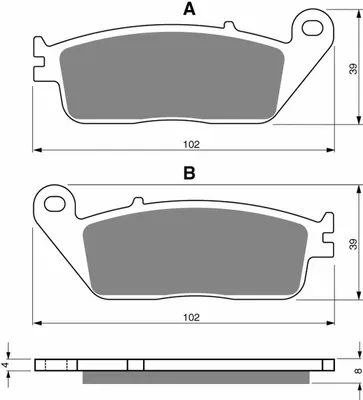 Image de Plaquettes de frein Gold Fren 022 S3 SUZUKI RF GSF AN 650