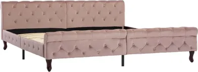 Obrázek produktu pro vidaXL Rám postele Pink velvet 200 x 200 cm