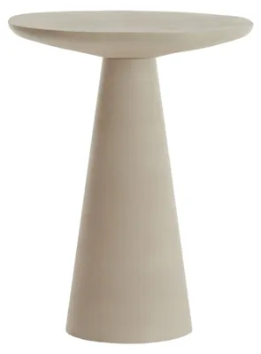 Image de Light & Living ABALA Table d'appoint en métal mat crème – 45x45x59 cm