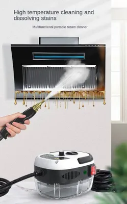 Productafbeelding van Stoomreiniger - Tapijtreiniger - Vlekkenreiniger - Stoomreiniging Vloer - Stoomreiniger voor Keuken, Badkamer - 2500W - 105˚C