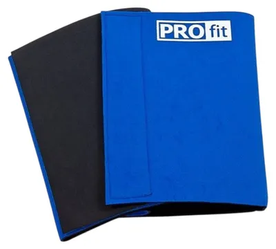 Immagine prodotto di ProFit - Cintura yoga "Slimming", logo, neoprene MR1892 (taglia unica) (blu)