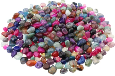 Produktbild von NKlaus 300g Trommelsteine Achat 10 -15mm Heilsteine Edelsteine Schmucksteine Dekoration 14695